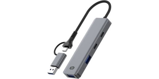 Hub ESSENTIELB 4 en 1 x2 USB-A + x2 USB-C