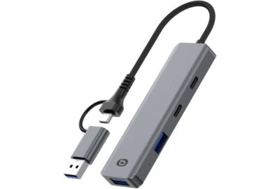 Hub ESSENTIELB 4 en 1 x2 USB-A + x2 USB-C
