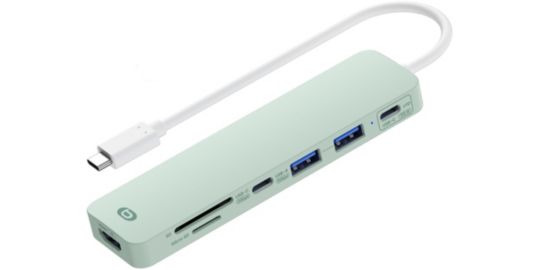 Hub ESSENTIELB 7 en 1 Vert