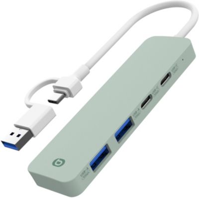Hub USB C ESSENTIELB 4 en 1 USB C Vert -Vr