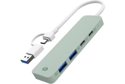 Hub USB C ESSENTIELB 4 en 1 Vert -Vr