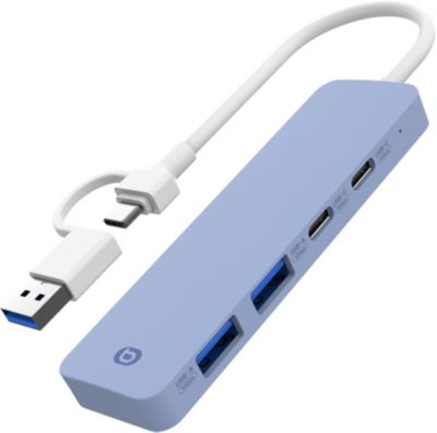 Hub USB C ESSENTIELB 4 en 1 USB C Violet - Vr