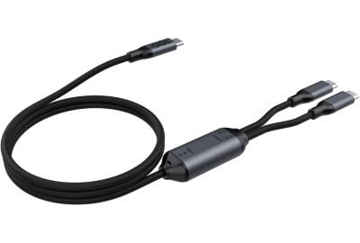 CABLE ESSENTIELB 1.5M 100W 2 en 1 USB-C vers x2 USB-C