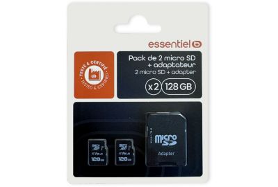 Carte Micro SD ESSENTIELB Essentiel B PACK Micro SD + adaptateur