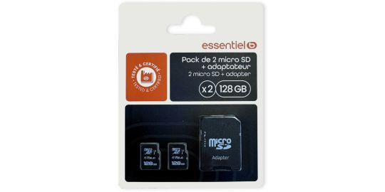 Carte Micro SD ESSENTIELB Essentiel B PACK Micro SD + adaptateur