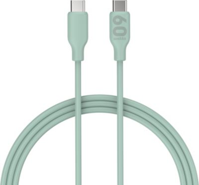 Câble USB C ESSENTIELB vers USB-C 1m vert métallisé