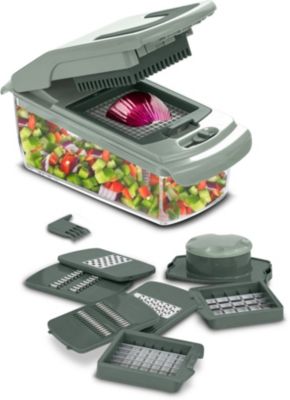 Mandoline ESSENTIELB multifonction avec recipient vert sauge