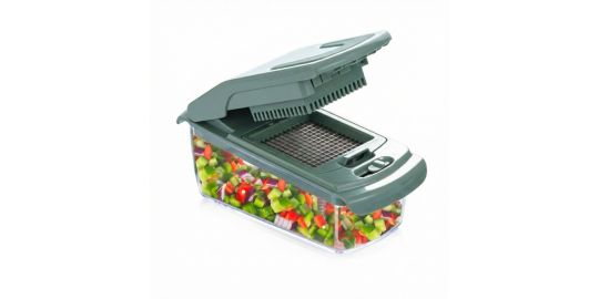 Mandoline ESSENTIELB multifonction avec recipient vert sauge
