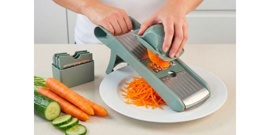 Mandoline ESSENTIELB multifonction vert sauge