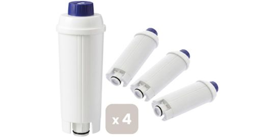 Cartouche filtrante ESSENTIELB pour expresso broyeur, compatible DeLonghi - Lot de 4