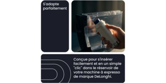 Cartouche filtrante ESSENTIELB pour expresso broyeur, compatible DeLonghi - Lot de 4