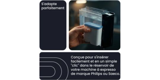 Cartouche filtrante ESSENTIELB pour expresso broyeur, compatible Philips et Saeco - Lot de 4