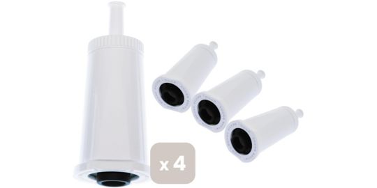 Cartouche filtrante ESSENTIELB pour expresso broyeur, compatible Sage - Lot de 4