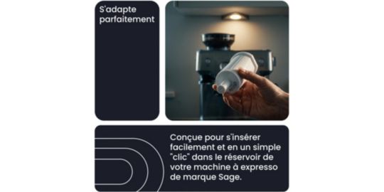 Cartouche filtrante ESSENTIELB pour expresso broyeur, compatible Sage - Lot de 4