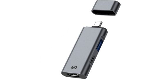 Hub USB C ESSENTIELB 3 en 1 avec HMDI - PD - USB-A 3.0