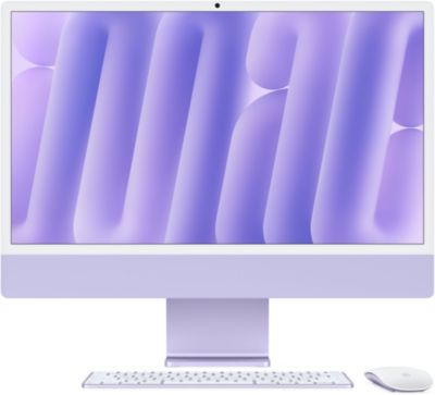 Ordinateur Apple IMAC 24' M4 16Go 256Go CPU 10 GPU 10 Mauve Reconditionné