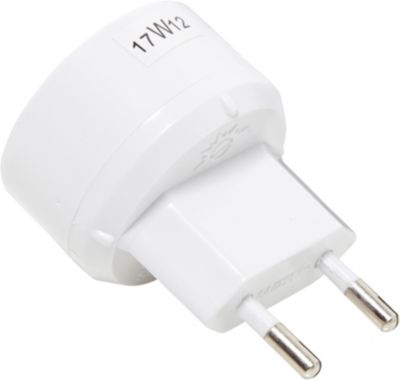 Adaptateur Prise Universelle LinQ, Prise UE (Type C) vers UK (Type G) -  Blanc - Français