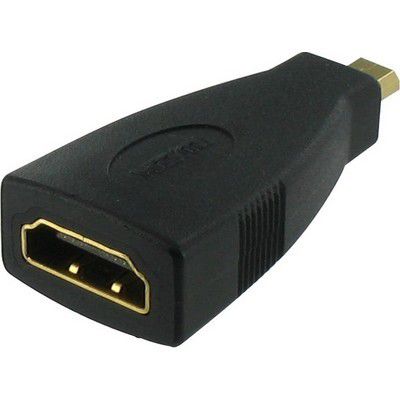 Adaptateur HDMI HDMI femelle vers micro HDMI Type D male, compatible pour smartphones, par exempleEVO 4G