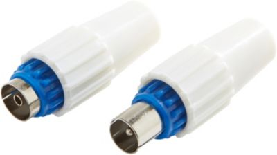 Fiche antenne TV LISTO Coaxiale Droite lot 2 M/F