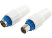 Fiche antenne TV LISTO Coaxiale Droite lot 2 M/F