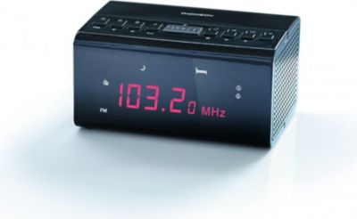 Radio réveil THOMSON FM Noir CR50