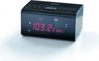 Radio réveil THOMSON FM Noir CR50 Radio réveil THOMSON FM Noir CR50