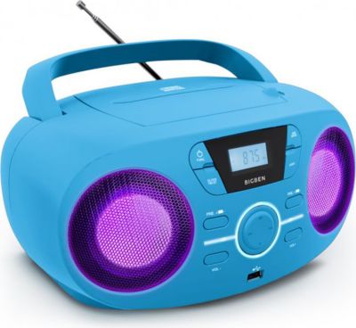 Radio CD BIGBEN Lecteur Radio Cd Portable Usb Bleu + Spe