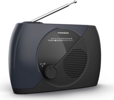 Radio FM THOMSON Radio FM portable RT350 bleue et noire