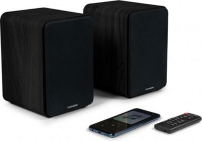 Enceinte bibliothèque THOMSON 100W Musicaux - Noir Enceinte bibliothèque THOMSON 100W Musicaux - Noir