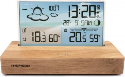 Station météo THOMSON CT600 Socle bois