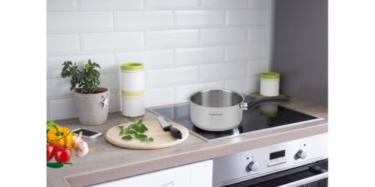 Casserole ARTHUR MARTIN inox 20 cm manche fixe