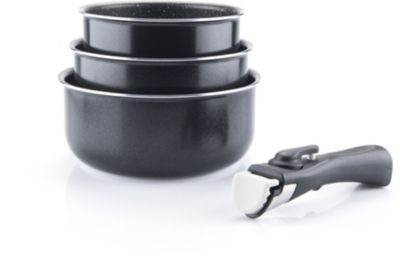 Batterie de cuisine ARTHUR MARTIN 3 casseroles diam16/18/20cm + poignée