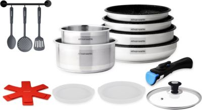 Batterie de cuisine ARTHUR MARTIN de cuisine 15 pièces AM1526CR