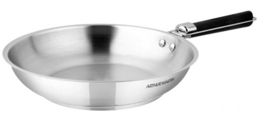 Batterie de cuisine ARTHUR MARTIN 3 poeles poignee detachable