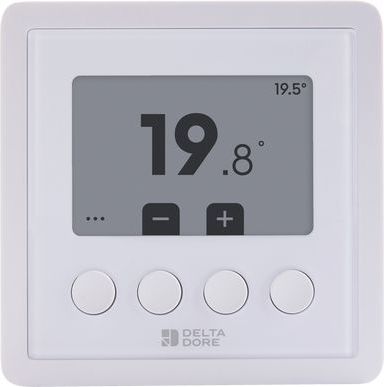 Tête thermostatique connectée DELTA DORE Boîtier d'ambiance piles pour gestion