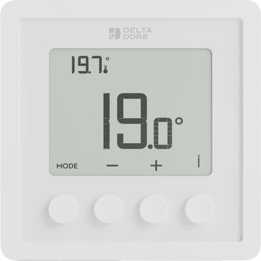 Tête thermostatique connectée DELTA DORE Boîtier d'ambiance sans-fil - Tybox