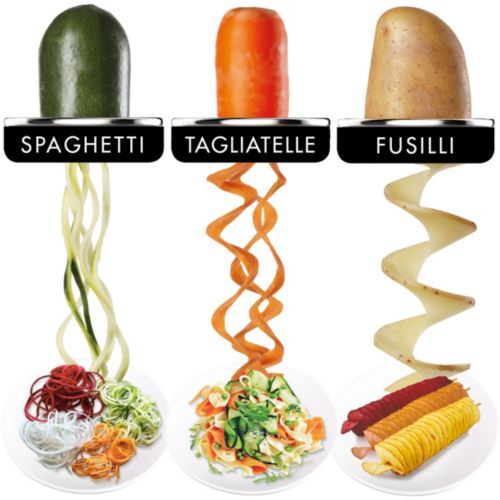 AJOXEL Coupe Légumes Spirale, 4 en 1 Spaghetti de Légumes