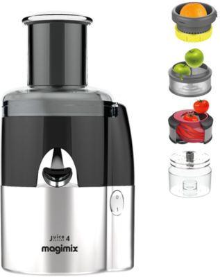 Extracteur de jus MAGIMIX 18083F Juice Expert 4 Chrome et Noir