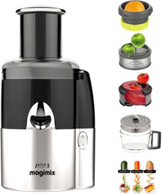 Extracteur de jus MAGIMIX 18083F Juice Expert 4 Chrome et Noir