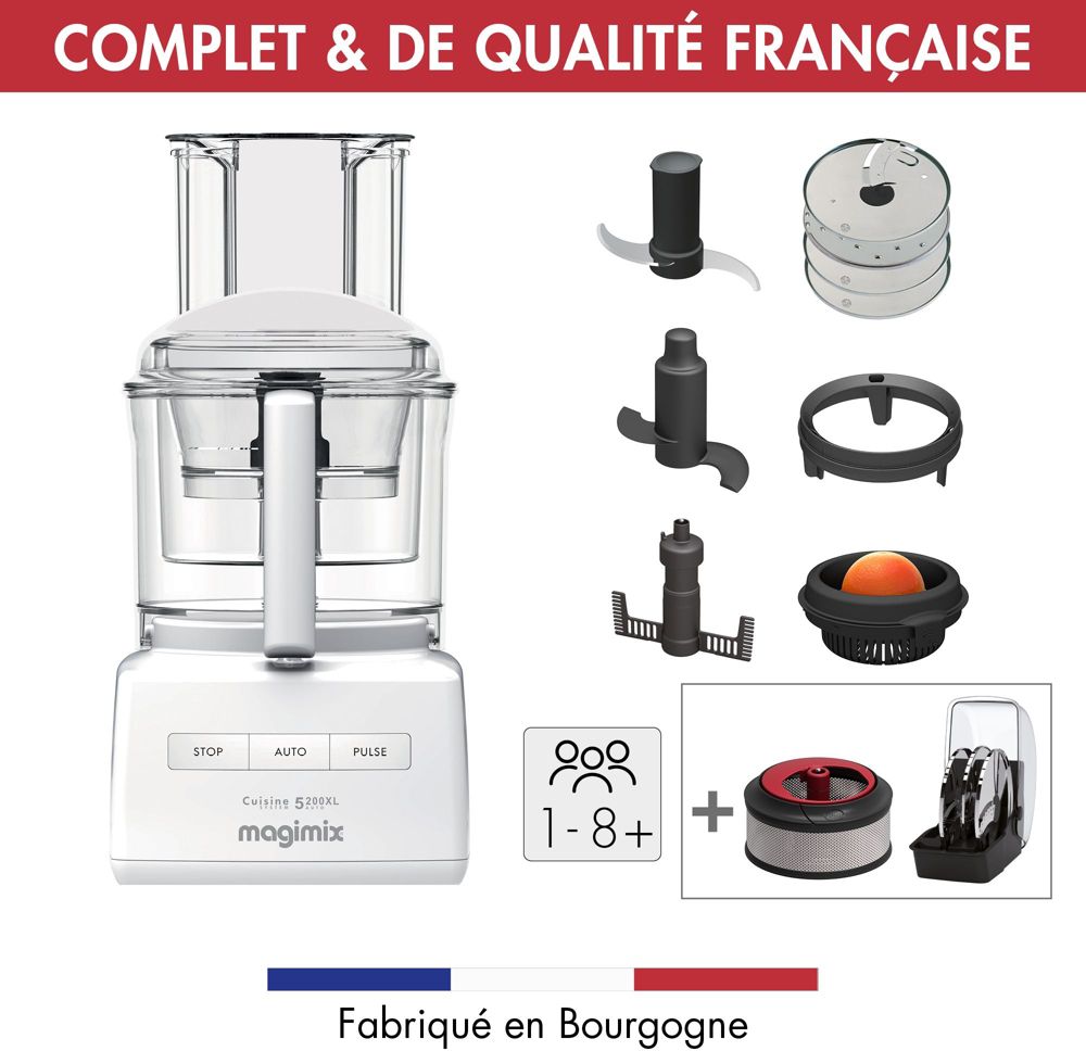 Magimix CS 5200 XL PREMIUM BLANC Robot multifonction Boulanger