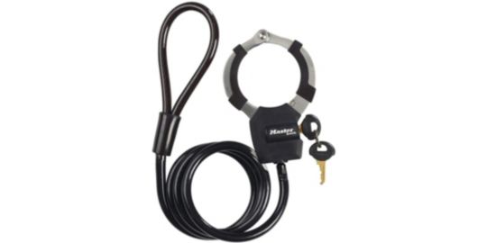 Antivol MASTER LOCK Menottes Street Cuff avec cable à boucle