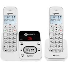 Téléphone sans fil GEEMARC Amplidect 295-2 Blanc