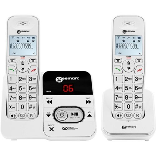 Geemarc Amplidect Combi 295 : Téléphone fixe senior avec répondeur