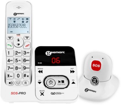 Téléphone sans fil GEEMARC Amplidect 295 SOS Pro Blanc