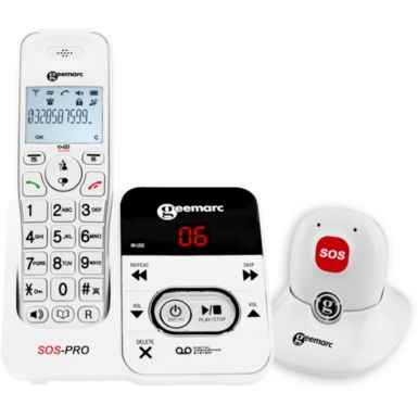 Téléphone sans fil GEEMARC Amplidect 295 SOS Pro Blanc