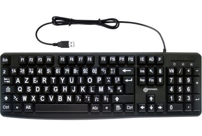 Clavier filaire GEEMARC Confort Visuel Noir