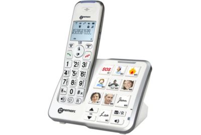 Téléphone sans fil GEEMARC Amplidect 295 Photo Blanc