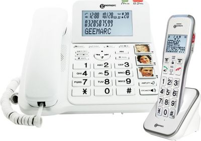 Téléphone filaire GEEMARC Amplidect Combi 595 Geemarc Téléphone Se