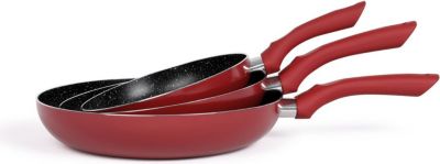 Poêle LIVOO LIVOO MEN124RC set de 3 poëles aspect pi