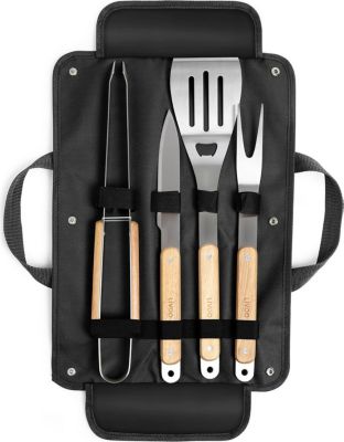 Ustensile barbecue LIVOO Set de 4 accessoires pour barbecue - Fou